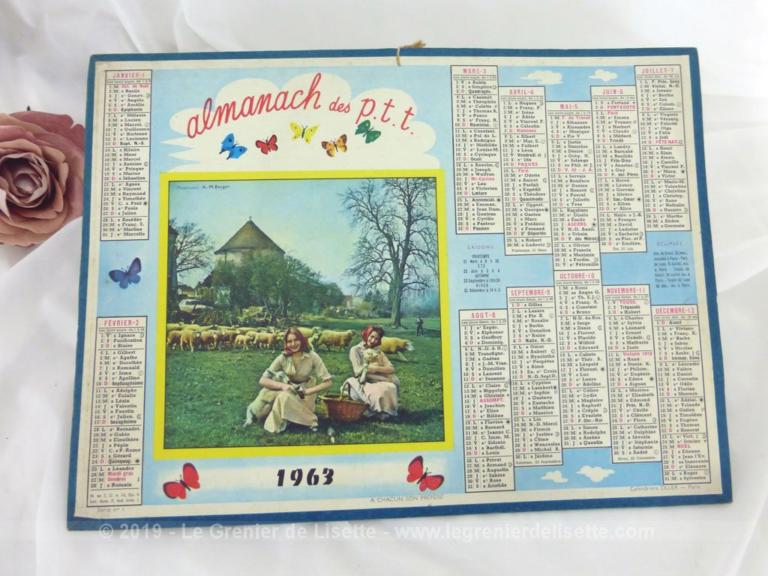 VENDU Almanach des Postes et Télégraphes 1963 Le Grenier de Lisette