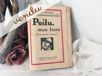 Livre Poilu mon frère de Pierre Bouvier de 1930