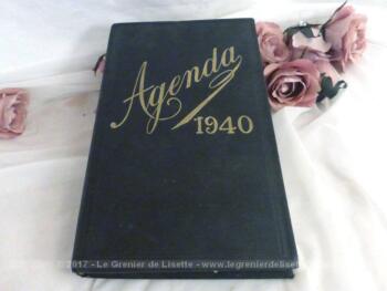 Agenda de bureau de 1940.