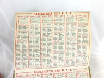 Almanach des Postes et Télégraphes année 1969 avec feuillets complémentaires.