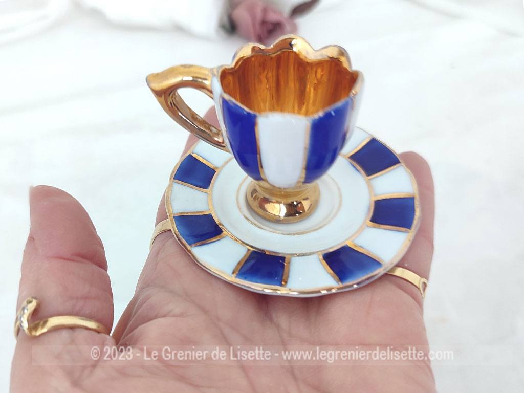 Ensemble de tasses à thé miniatures en porcelaine, maison de