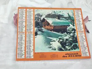 Calendrier Almanach du facteur, Année 1996, Paysages, Montagne - Le grenier  de Mimi