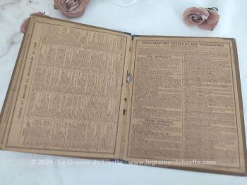 Almanach des Postes et Télégraphes année 1930 avec 3 feuillets complémentaires et le département du Tarn.