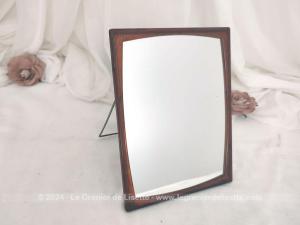 Miroir de barbier plastique vintage années 70 sur pied