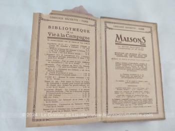 Ancien livre de l'Encyclopédie des Connaissances Agricoles avec le livre "La Culture des Fleurs" datant de 1932 sur 400 pages, concernant les fleurs des Plantes de Jardins et d'appartements par B. Vercier, édité chez Hachette.