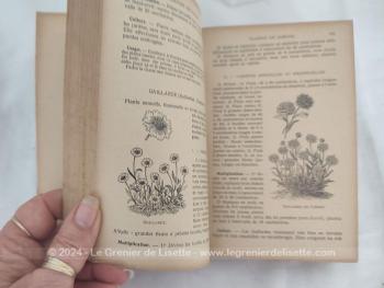 Ancien livre de l'Encyclopédie des Connaissances Agricoles avec le livre "La Culture des Fleurs" datant de 1932 sur 400 pages, concernant les fleurs des Plantes de Jardins et d'appartements par B. Vercier, édité chez Hachette.