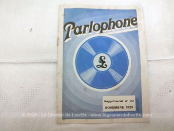 Voici un lot de 5 petits catalogues de marques différentes de disques pour gramophones, Columbia, Parlophone, La Voix de son Maitre et Odéon datant tous de 1929.