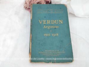 Guide Michelin des Batailles Verdun Argonne 1914-1918 daté de 1938