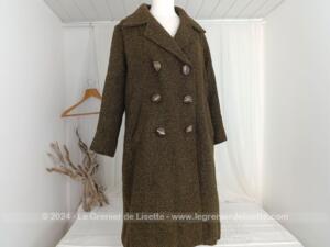 Superbe manteau vintage fait main taille 44 à 48