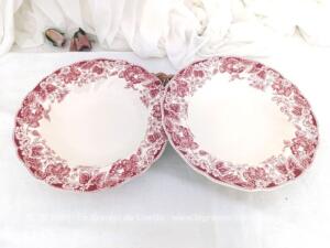 Duo assiettes creuses shabby « Stawberry Fair » de Johnson Brothers