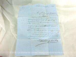 Ancienne petite lettre pli du 27 octobre 1853